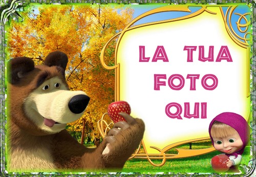 Cialda masha orso - masha, l'orso