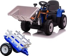 Trattore Elettrico 12V per Bambini Cavalcabile con Pala Meccanica Ruspa Scavatri