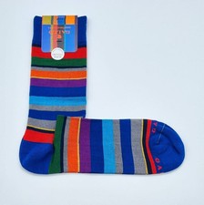 Calze Gallo Uomo Rigate Cotone Leggerissimo Cosmo Azzurro Oro Tg. Uni 40 – 45