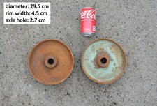 coppia ruote in ferro vecchia