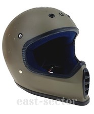 Casco moto militare SHOEI1 ex esercito verde oliva tappetino cross enduro fuoristrada