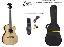 EKO NXT A100ce NATURAL CHITARRA ACUSTICA ELETTRIFICATA con Borsa Tracolla + Cavo