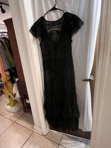 Maxi abito nero - , maglia