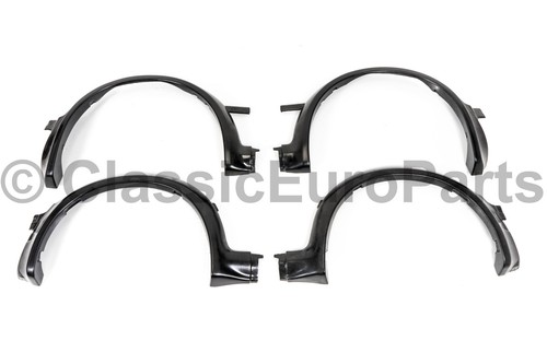 Wide plastic fender flares for