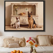 Opera d'arte cane Bull Terrier