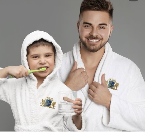 Accappatoio con cappuccio - , in