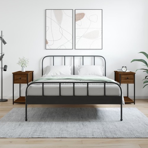 Vidaxl comodini rovere - comodini, pz