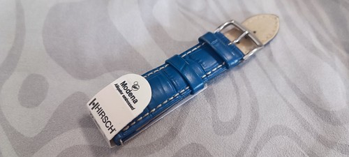 Hirsch modena blue - hirsch, leather