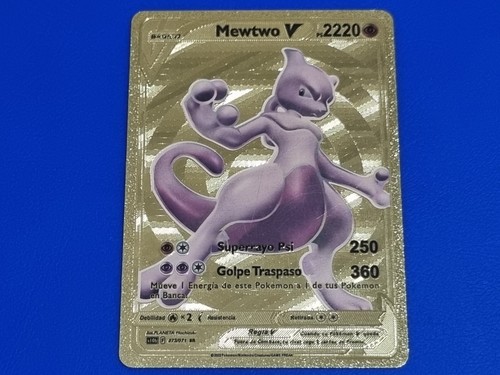 Carta pokemon spagnolo mewtwo - carta,