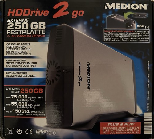 Medion hddrive 250 - gb, |