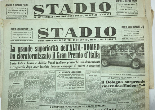 Stadio giornali originali - giornali,