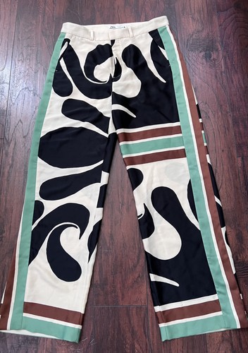 Zara printed abstract palazzo - zara,