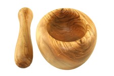 Mortaio Circa 12 Cm In Legno