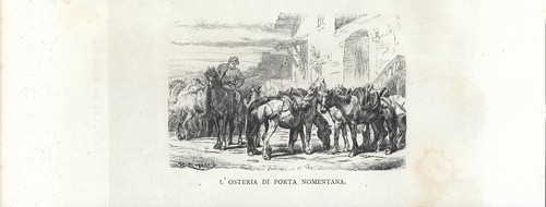 Stampa antica roma porta - antica,