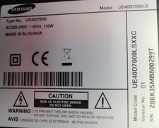 TV samsung UE40D7000