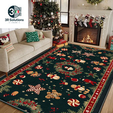 Red Green Christmas Carpet
