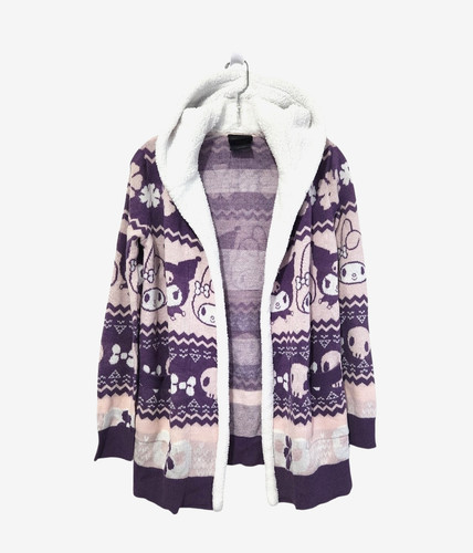 Maglione cardigan aperto con