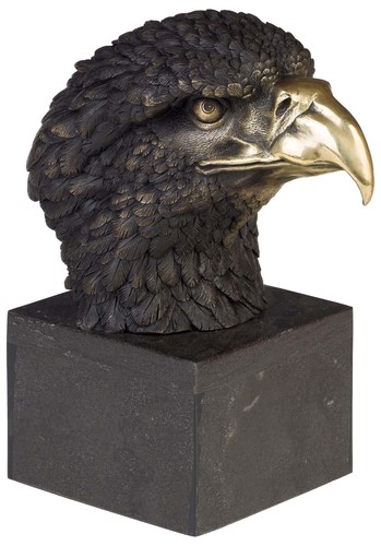 Scultura aquila busto