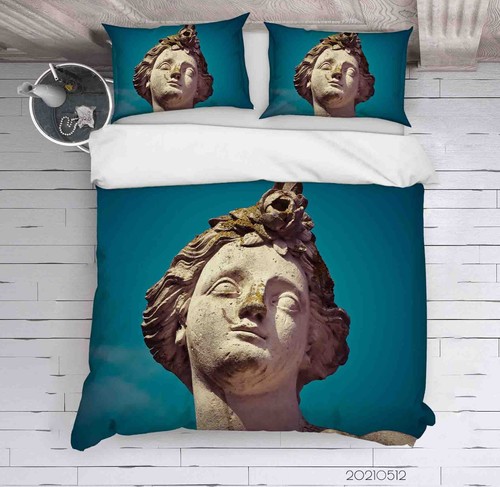 Set copripiumino statua - copripiumino, 3d