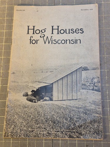 Vintage farm bulletin - farm, hog