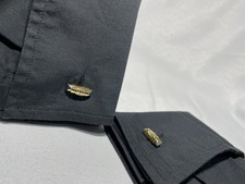 Autentici bellissimi gemelli Gucci ad incastro oro e argento vintage regalo