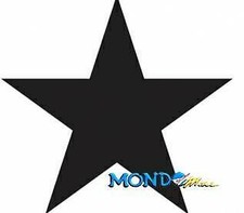 PATCH MOTIVO STELLA PER GOMMONE IN NEOPRENE ALTEZZA 9cm NERO