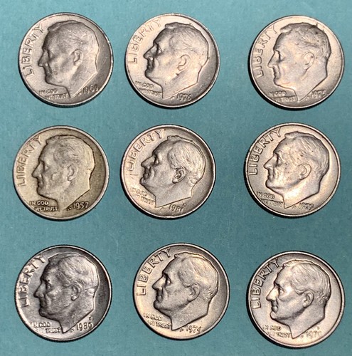 Lotto monete one dime stati - dime,