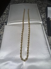 Bella catena in corda oro 9 ct spessore 10,51 grammi non rottamata