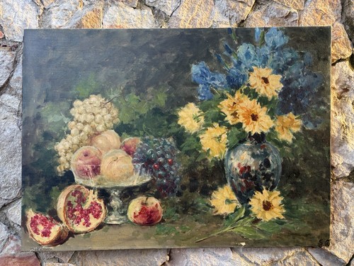 Quadro antico natura morta - quadro,