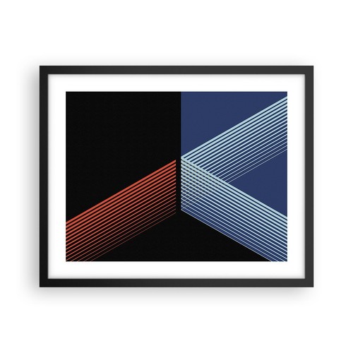 Poster 50x40cm astrazione - poster, nero
