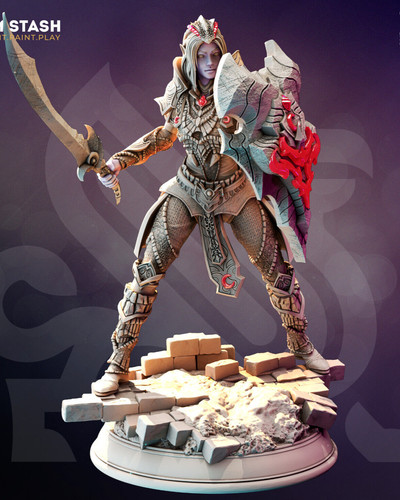 Mrina guerriera drow miniatura - mrina,