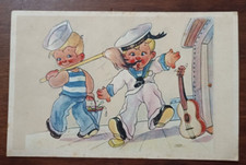8831 CARTOLINA MARIO VELLANI MARCHI BAMBINI MARINAI 1947