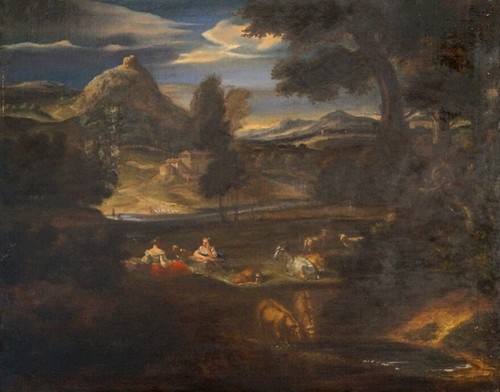 Ampio paesaggio con