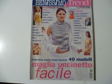 RIVISTA BENISSIMO TREND 2 / 2003 40 MODELLI MAGLIA UNCINETTO COLLEZIONE ESTATE