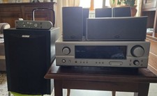 Home theatre 7.1: amplificatore, cassa centralerale 4 casse laterali + subwoofer