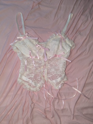 Corsetto coquette rosa - corsetto,