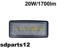 Faro da Lavoro 20W/1700lm Rettangolare Per Trattore Agricolo Adatto a John Deere