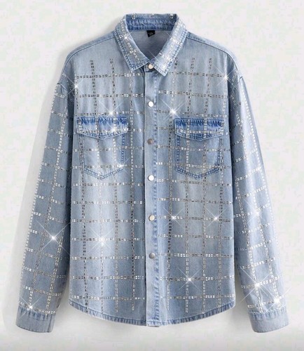 Camicia uomo lusso strass - uomo,