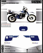 adesivi suzuki DR 600 1989 dakar /adhesives/stickers/decals  