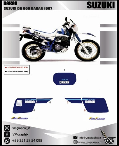 Adesivi suzuki 600 1989 - suzuki,