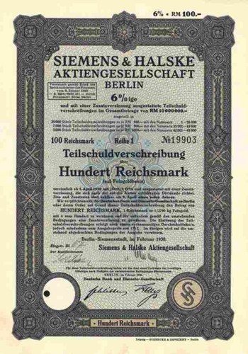 Siemens halske ag - siemens, 1930