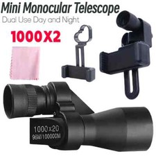 1000X20 HD Mini Monocular Telescope Outdoor Camping Eyepiece Telescope Magnifier