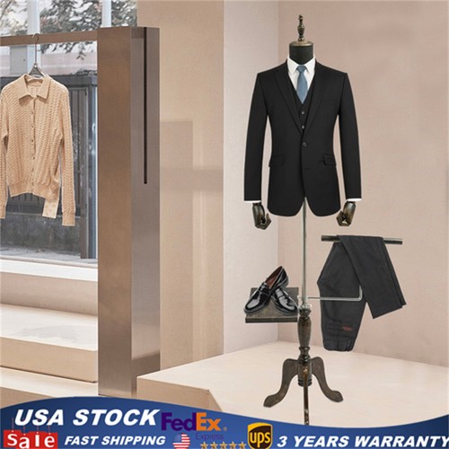 Manichino uomo nero vestito