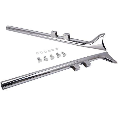 Chrome fishtail exhaust - 36",