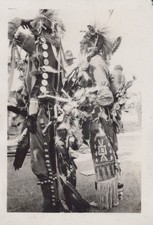 Pine Ridge Lakota Dancers Gordon NE Powwow Indians 1926 - Foto originale