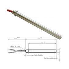 Resistenza Candeletta stufe a pellet 12,5 350W 16cm Palazzetti thermorossi ROYAL