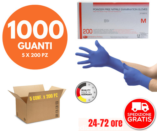 1000 guanti nitrile monouso - guanti,