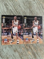 INDIANA PACERS 2 CARDS REGGIE MILLER SIGN UPPER DECK CHOICE NBA Season 1994 95