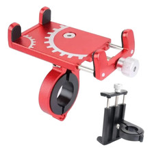 SUPPORTO CELLULARE PORTA TELEFONO PER MOTO SCOOTER BICI GPS UNIVERSALE ALLUMINIO