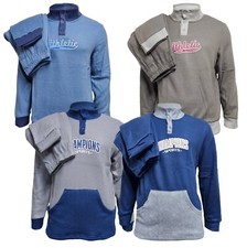 PIGIAMA UOMO INVERNALE MOLTO CALDO PILE MAGLIA E PANTALONE M L XL 2XL